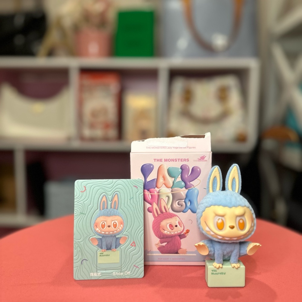 Pop Mart THE MONSTERS Labubu Lazy Yoga Series Show Off Figure